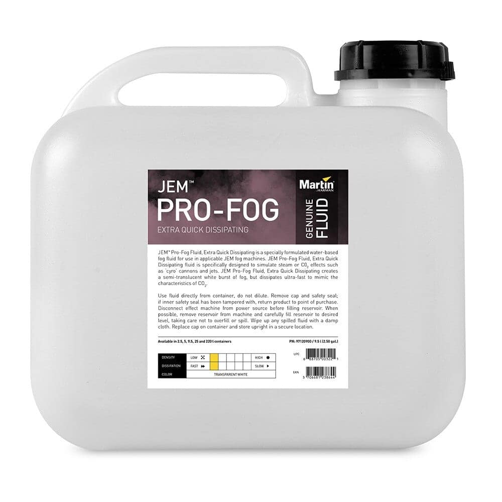 JEM Pro-Fog Fluid, Extra Quick Dissipating, 9.5 l P/N 97120900 - Image 2