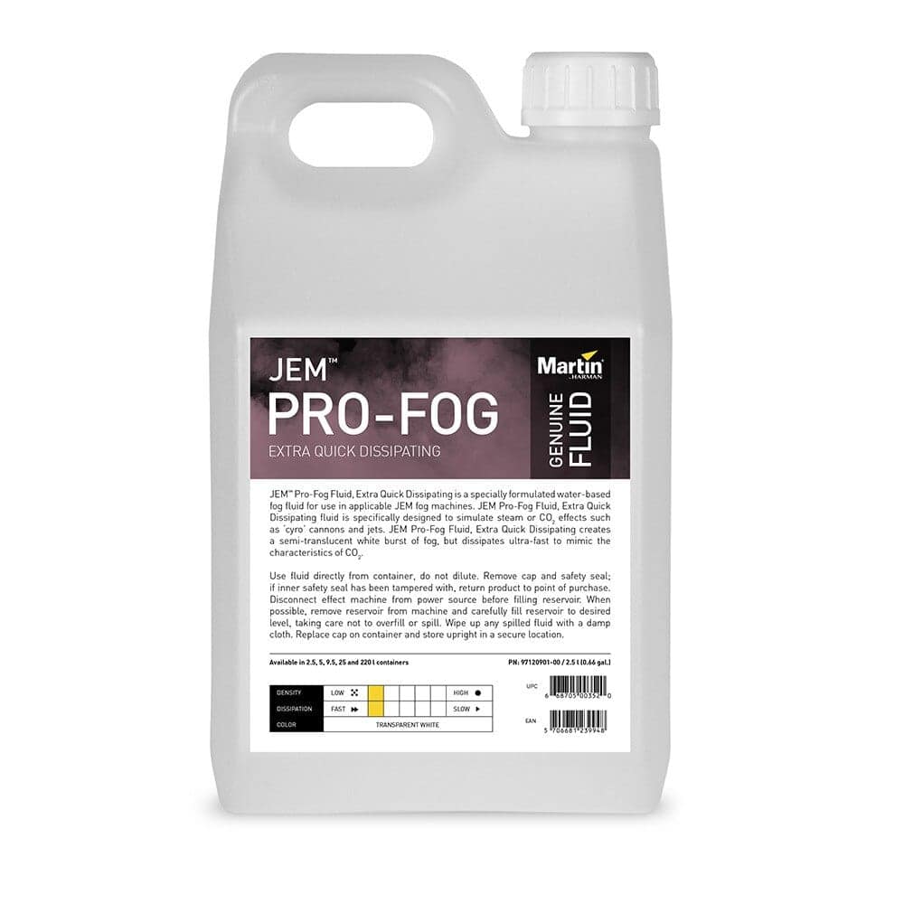 JEM Pro-Fog Fluid, Extra Quick Dissipating, 4x 2.5 l P/N 97120901 P/N 97120901 - Image 2
