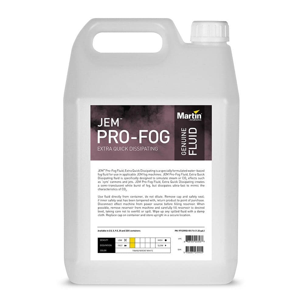 JEM Pro-Fog Fluid, Extra Quick Dissipating, 4x 5 l P/N 97120902 - Image 2