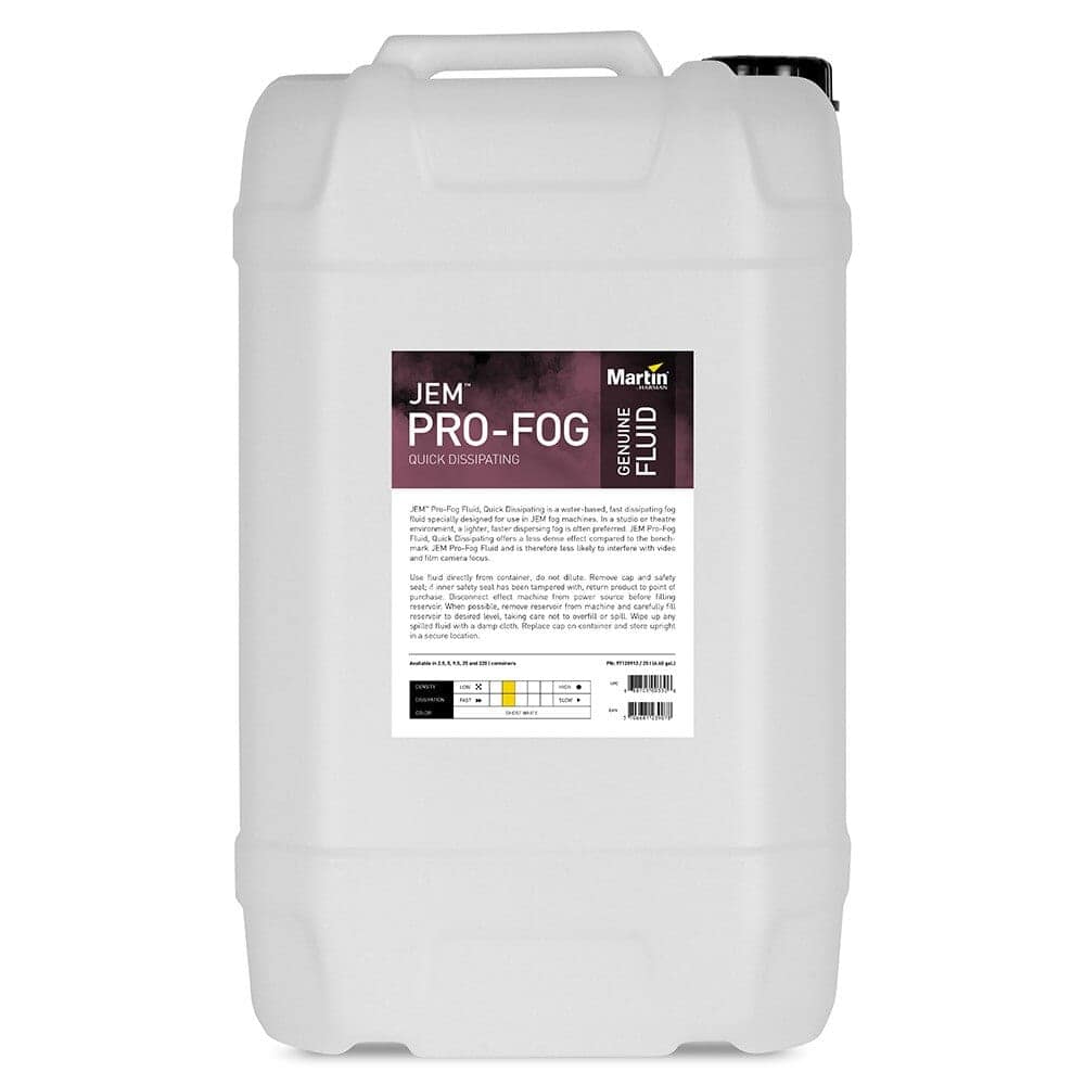 JEM Pro-Fog Fluid, Quick Dissipating, 25 l P/N  97120913 - Image 2