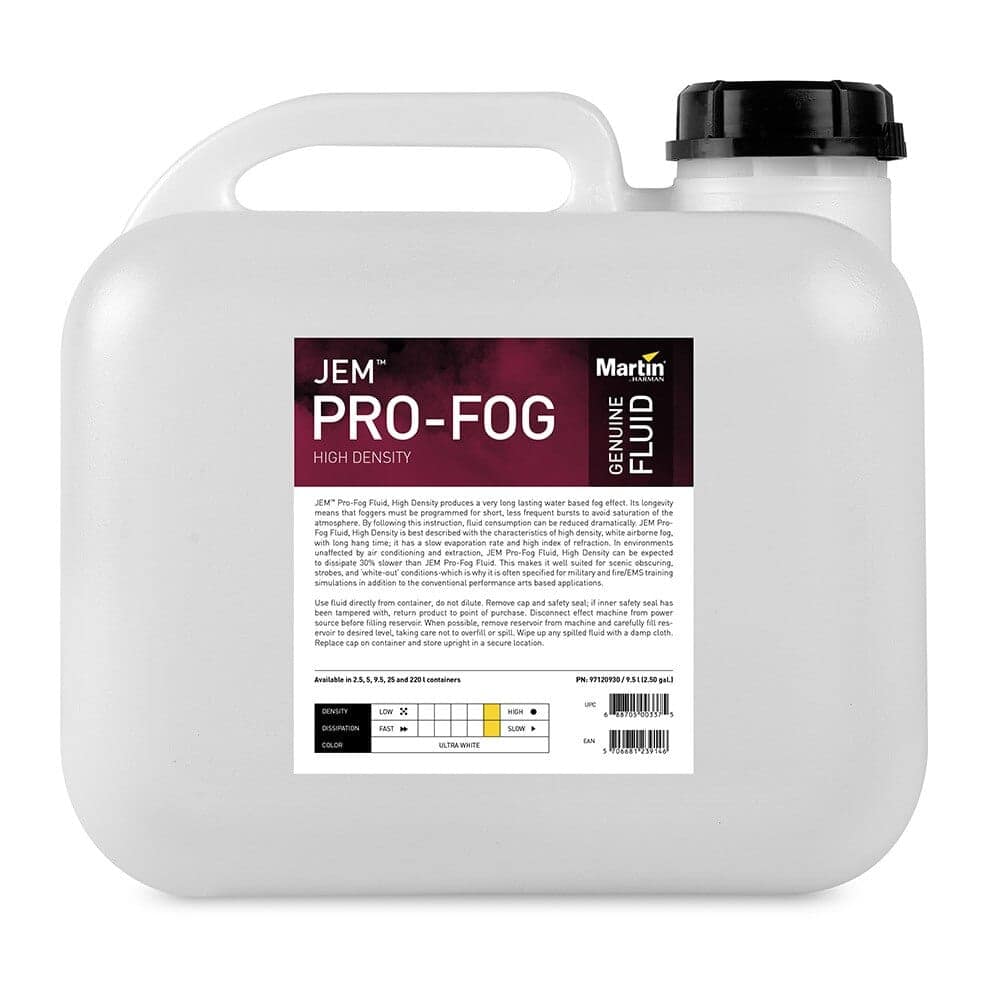 JEM Pro-Fog Fluid, High Density, 9.5 l P/N 97120930 - Image 2