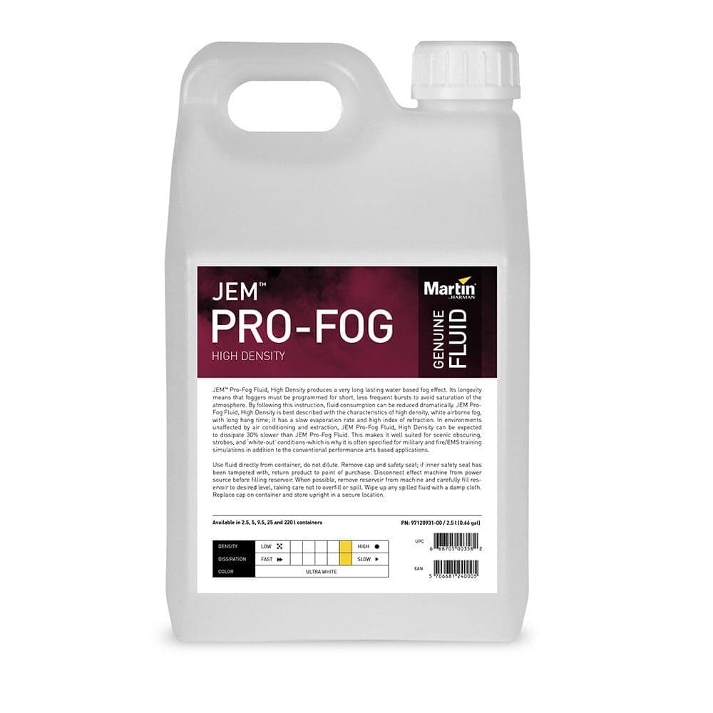 JEM Pro-Fog Fluid, High Density, 4x 2.5 l P/N 97120931 - Image 2