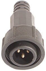 Sixpar 100Ip - Male Waterproof DMX End Cap  6120600012