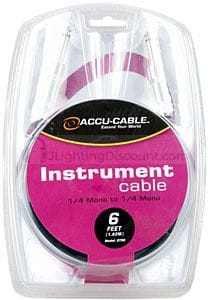 6'INSTRUMENT CABLE,1/4"MONO MA