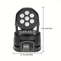 Alternative view of 8W RGBW DJ Light Mini Moving Head w/ DMX and Sound Activated