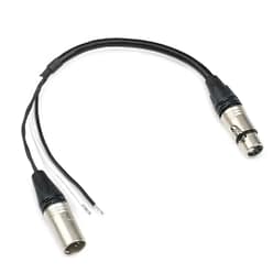 Power+Data Adapter XLR5+Power-XLR4 0,25m