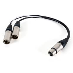 Power+Data Adapter XLR5+XLR4-XLR4 0,25m