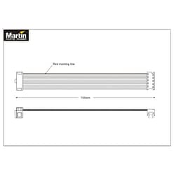 MAC 250 Krypton - Wireset 10 pole flatcable 15cm 11750005