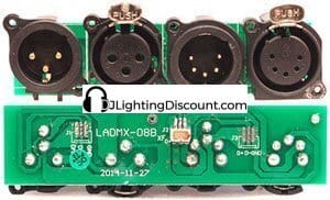 Sixpar 200 - LaDMX-08D XLR PCB  8010027703