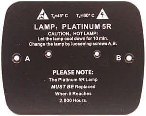 Platinum Beam 5R Pro - Back Cover  Z-50101013914BH0