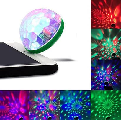 For IPhone Mini Disco Light Portable home party light DC 5V Disco Ball Dance Friends Party Mini Super Light Drop Shipping - Image 6