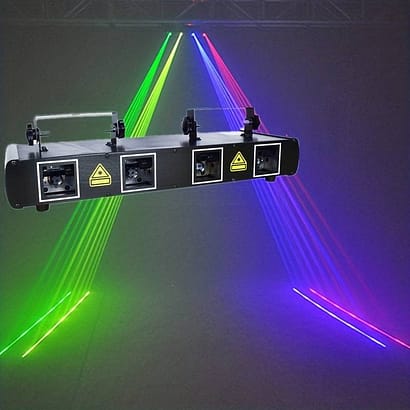 Vibrant RGB Quad Laser Light Music Activated - Image 5