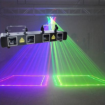 Vibrant RGB Quad Laser Light Music Activated - Image 7