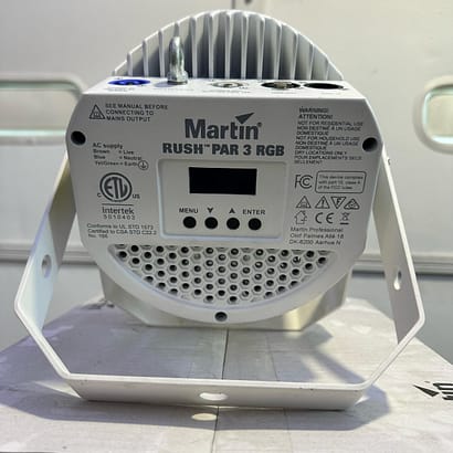 Martin Rush Par 3 RGB Wash White Housing - Image 5