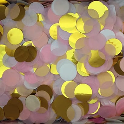 30g Per Bag 1 inch(2.5cm) Bright Colors Mixed Round Tissue Paper Confetti Wedding Party Table Decorations - Image 4