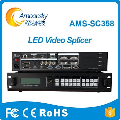 amoonsky external hdmi matrix 4k hdmi video wall processor sc358 installed linsn ts802 used with led display receiving - Image 8
