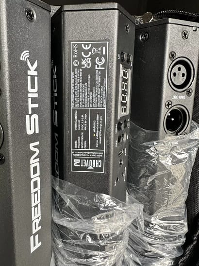 Used Chauvet DJ Freedom Stick X4 4-Pack RGB LED Light Bars w/RFC Remote+Bag - Image 6