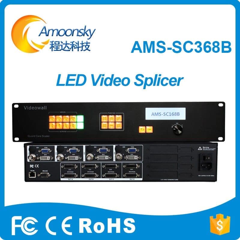 amoonsky led splicer 8k multi picture video processor sc368b for hd dot matrix led display - Image 3