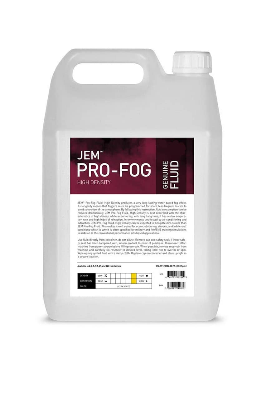 JEM Pro-Fog Fluid, High Density, 4x 5 l P/N 97120932